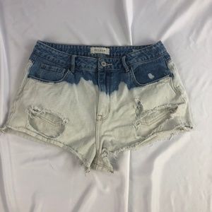 PacSun distressed bleached high-rise short